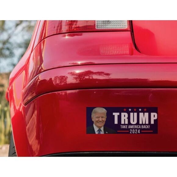 TRUMP TAKE AMERICA BACK! 2024 Bumper Sticker - Picture 2 of 5